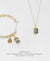 Gold Charm Bracelet + Drop Pendant Necklace Set - Spirit of Place City Steel