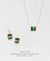 Drop Earrings + Single Bead Necklace Set - Spirit of Place Ocean