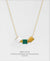 EDEN + ELIE Everyday adjustable length necklace - emerald green