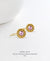 EDEN + ELIE Petite Vintage Sparkle drop earrings - Lilac Purple