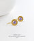 EDEN + ELIE Petite Vintage Sparkle drop earrings - Violet
