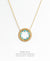 EDEN + ELIE Celestia Circle Necklace - Dark Turquoise + Amazonite