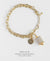 EDEN + ELIE Everyday gold charm bracelet - mist gold striped