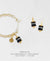 Gold Charm Bracelet + Drop Earrings Set - Spirit of Place City Night