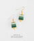 EDEN + ELIE Everyday drop earrings - mint emerald gradient
