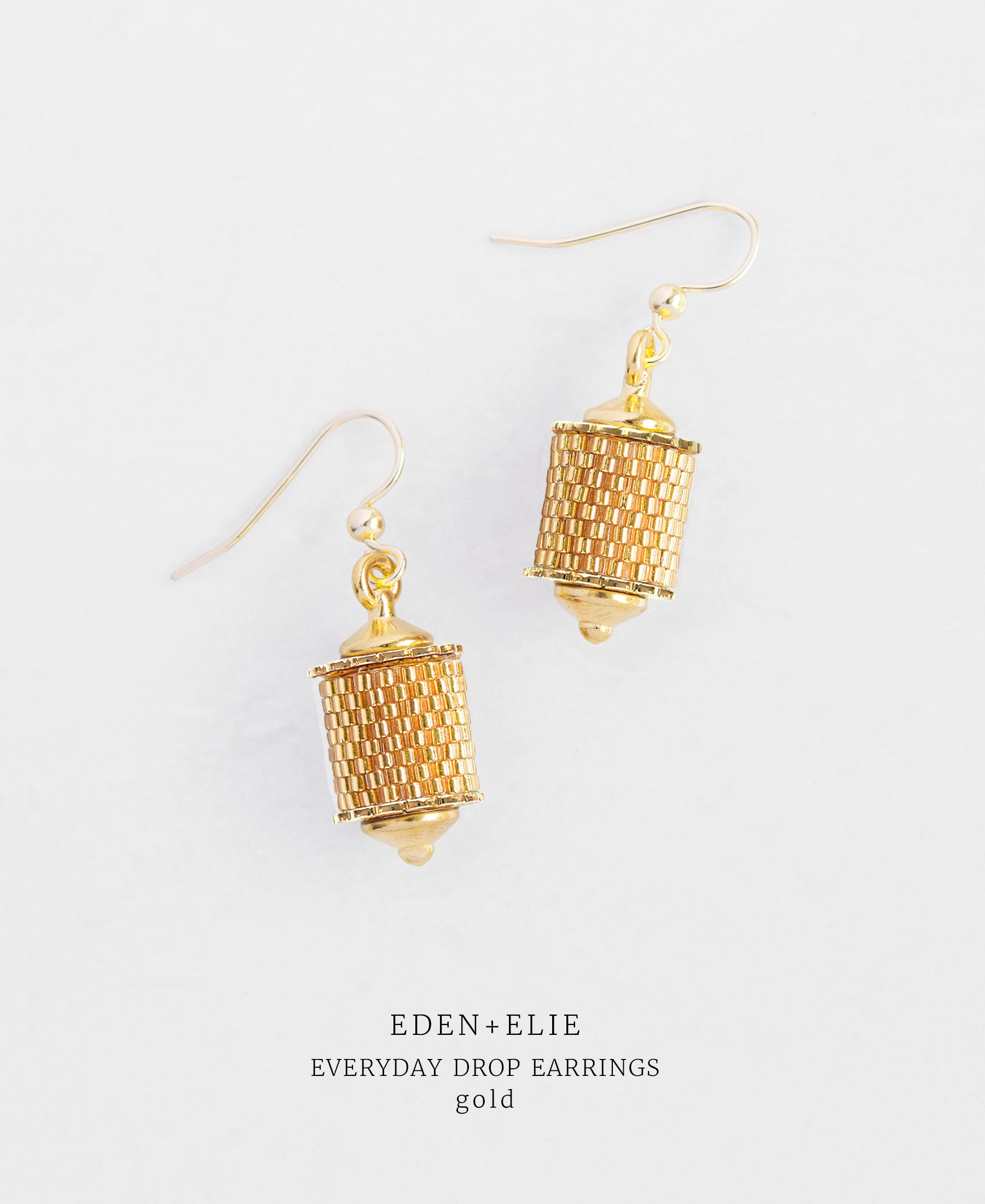 EDEN + ELIE Everyday drop earrings - gold