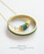 EDEN + ELIE Everyday adjustable length necklace + bangle set - emerald green
