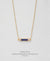 EDEN + ELIE Horizon Horizontal bar necklace - serenity blue