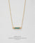 EDEN + ELIE Horizon Horizontal bar necklace - turquoise