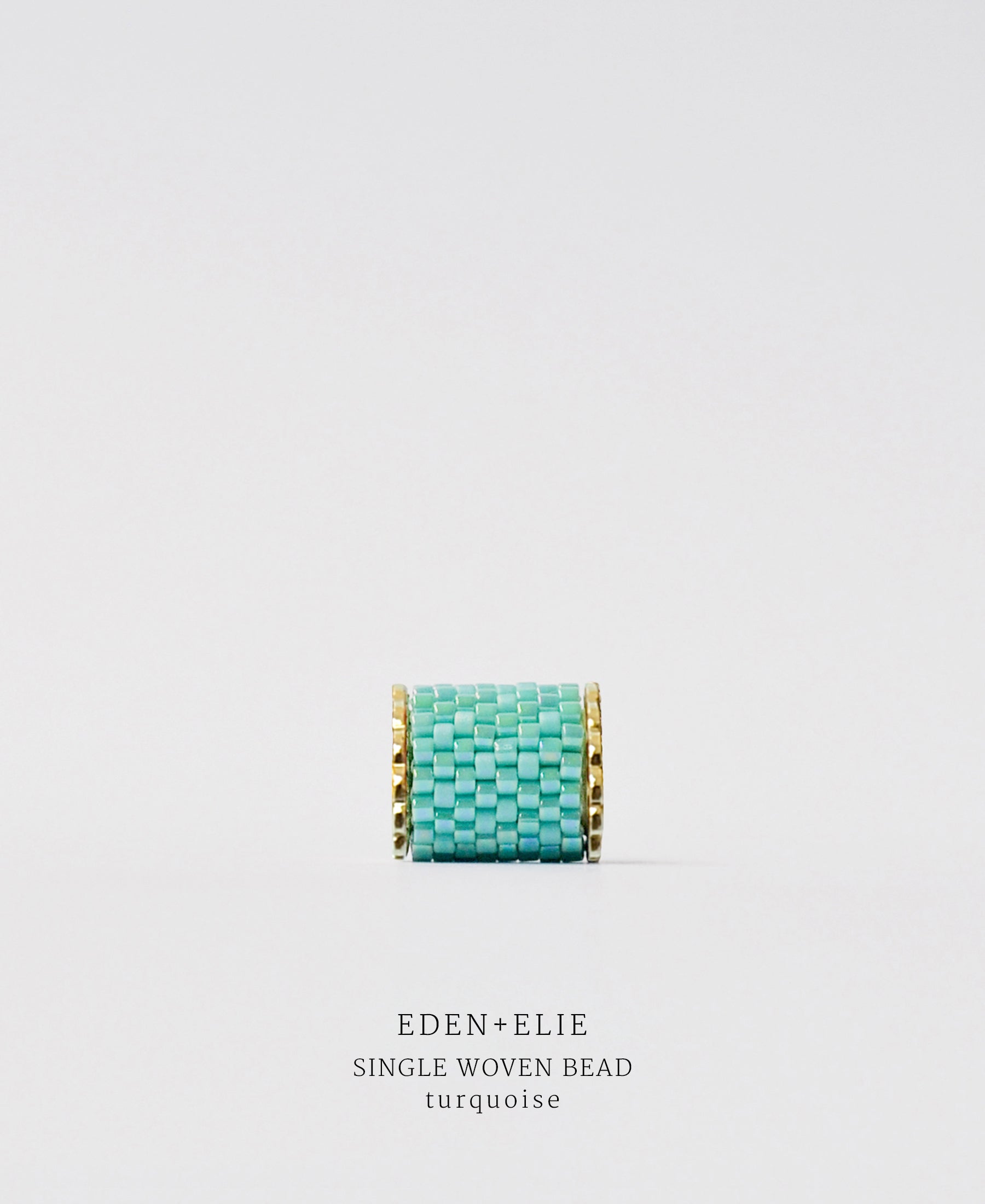 EDEN + ELIE Necklace Bar single bead + optional chain - turquoise