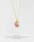 EDEN + ELIE Modern Peranakan drop pendant necklace - cherry blossom
