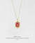 EDEN + ELIE Modern Peranakan drop pendant necklace - ruby
