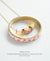 EDEN + ELIE Modern Peranakan adjustable length necklace + bangle gift set - cherry blossom